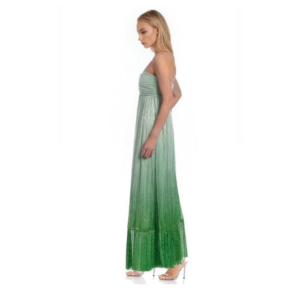 Jewel Badgley Mischka Metallic Ombré Strapless Gown size 10 (New) - Picture 2 of 7